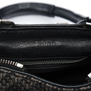 Chloé Black Tweed Paddington Shoulder Bag