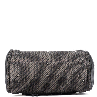 Chloé Black Tweed Paddington Shoulder Bag