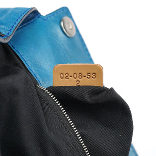 Chloé Blue Calfskin Leather Paddington Shoulder Bag