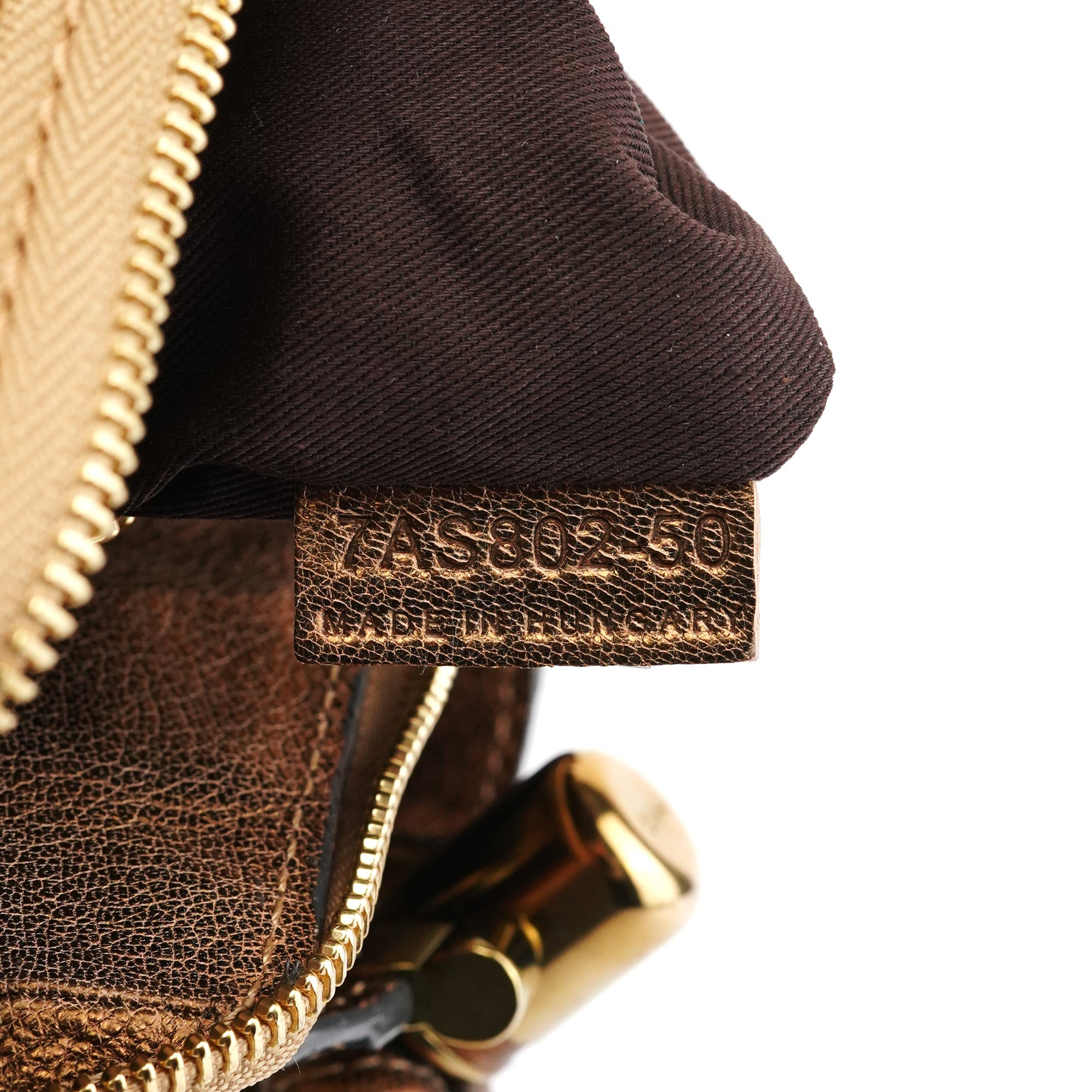 Chloe Bronze Leather Heloise Tote Bag