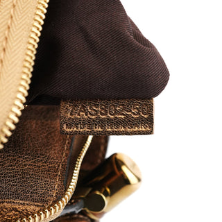 Chloe Bronze Leather Heloise Tote Bag