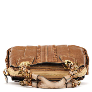 Chloe Bronze Leather Heloise Tote Bag