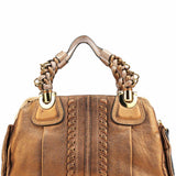 Chloe Bronze Leather Heloise Tote Bag