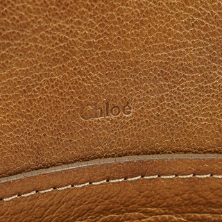 Chloé Bronze Leather Paraty 2-Way Shoulder Bag