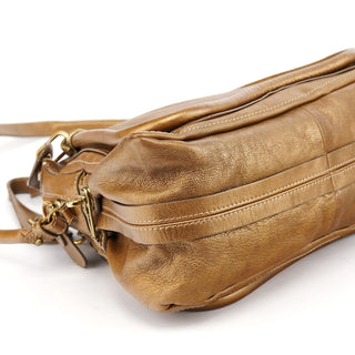 Chloé Bronze Leather Paraty 2-Way Shoulder Bag