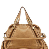Chloé Sac deux portés Paraty en cuir bronze