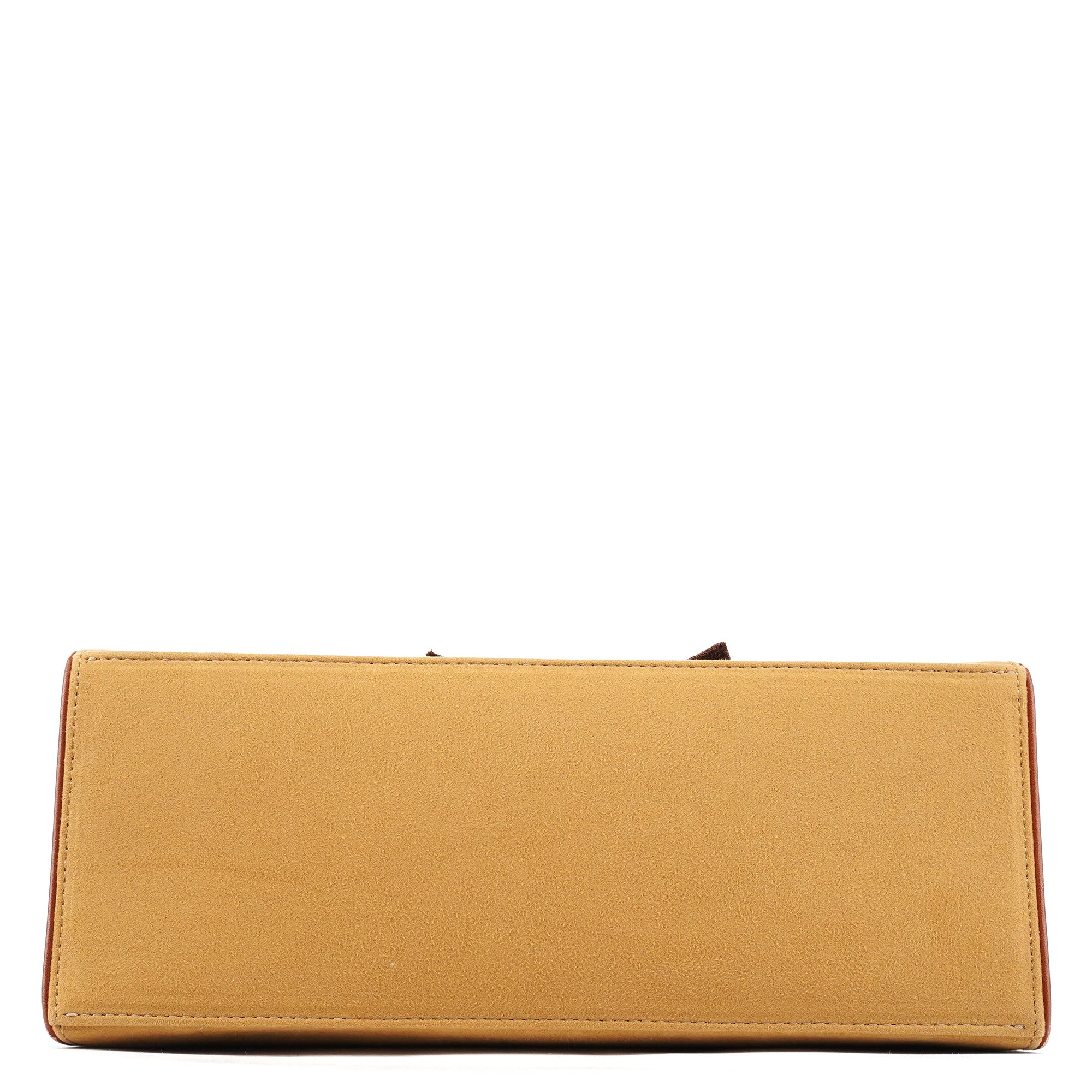 Chloé Brown Beige Floral Embroidered Bag