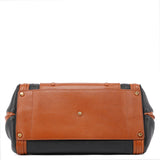 Chloé Brown Black Calfskin Leather 2-Way Bag
