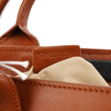 Chloé Brown Black Calfskin Leather 2-Way Bag