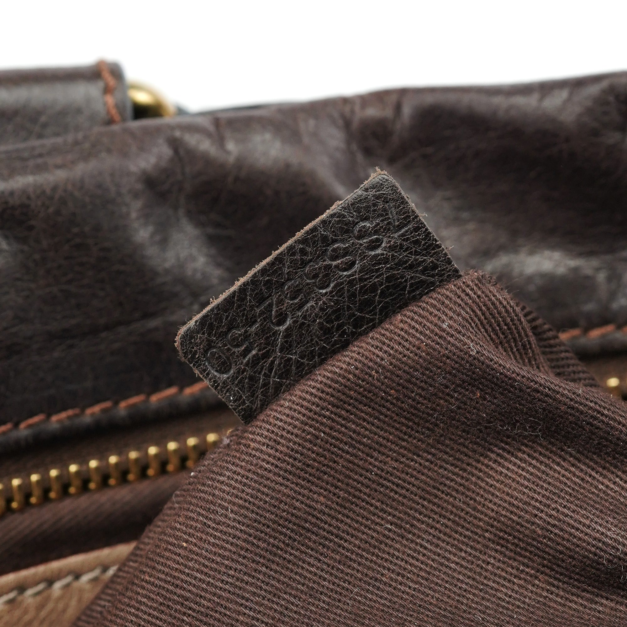 Chloé Brown Calfskin Bay Tote Bag