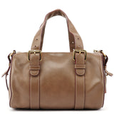 Chloé Brown Calfskin Boston 2-Way Bag
