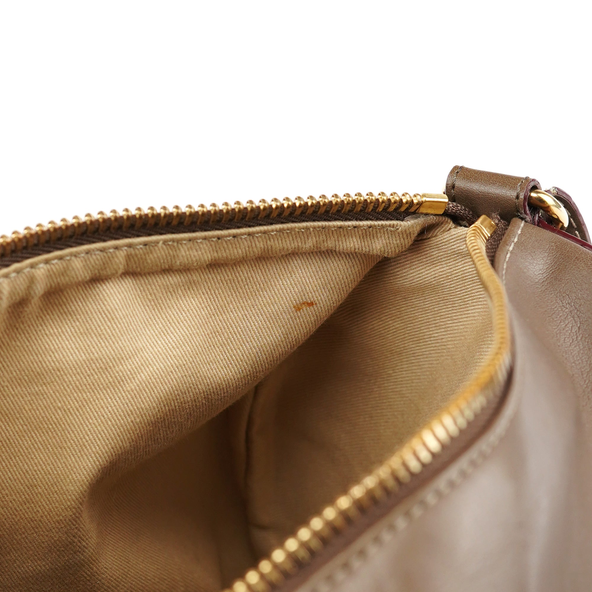 Chloé Brown Calfskin Boston 2-Way Bag