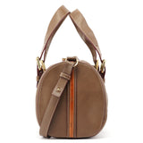 Chloé Brown Calfskin Boston 2-Way Bag