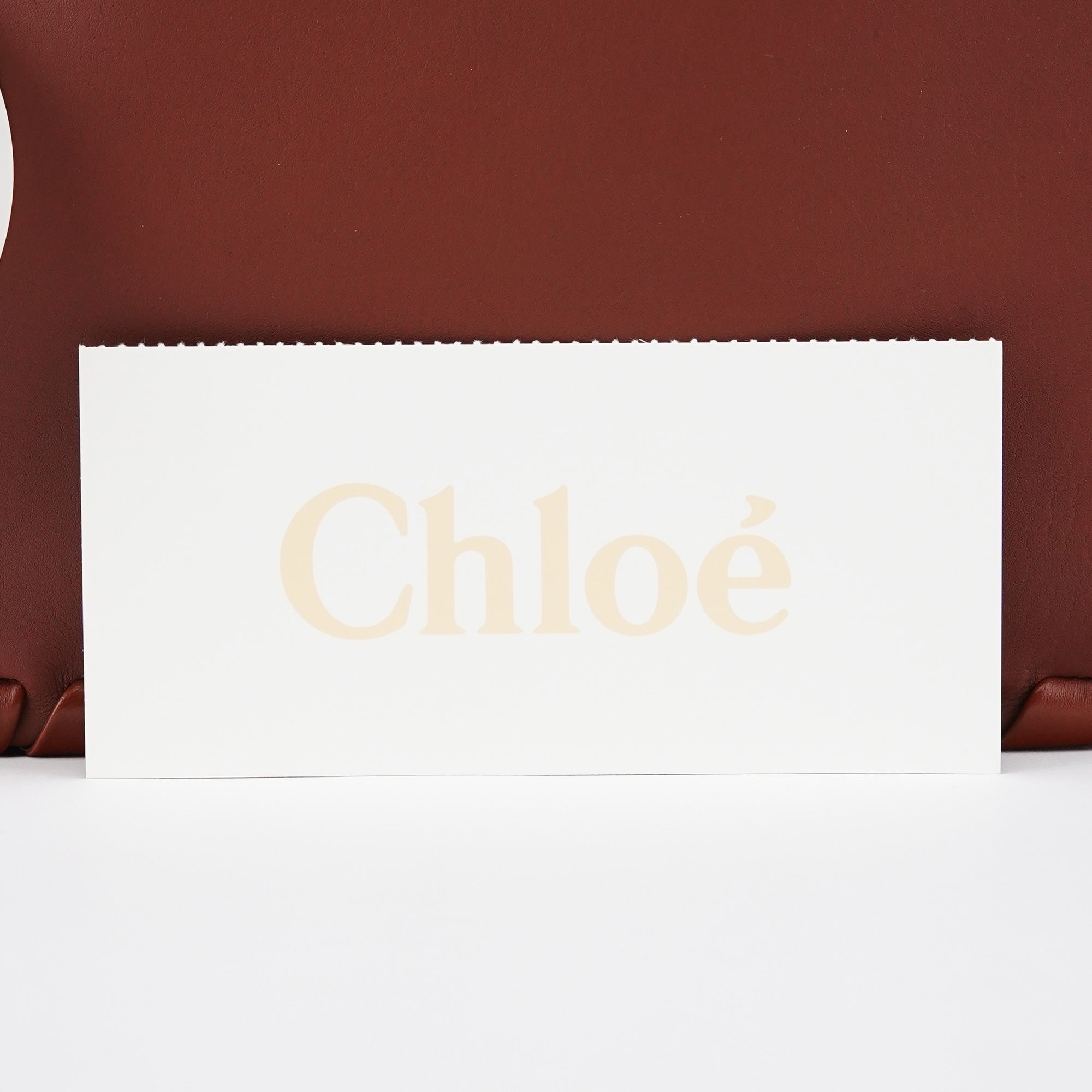 Chloé Sac porté épaule C en cuir de veau marron