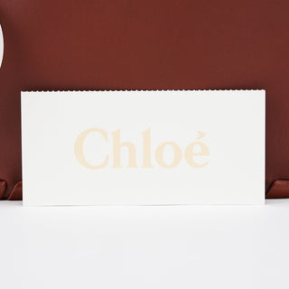 Chloe Brown Calfskin Leather C Shoulder Bag