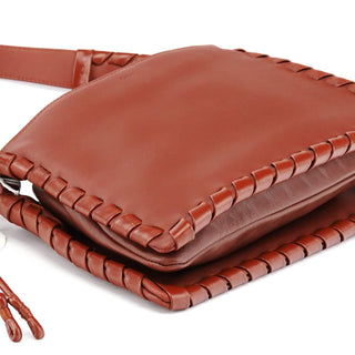 Chloe Brown Calfskin Leather C Shoulder Bag