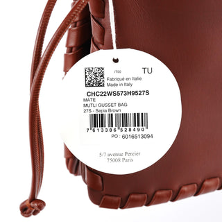Chloe Brown Calfskin Leather C Shoulder Bag