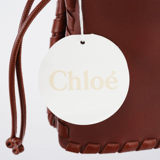 Chloe Brown Calfskin Leather C Shoulder Bag