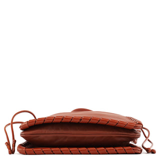 Chloe Brown Calfskin Leather C Shoulder Bag