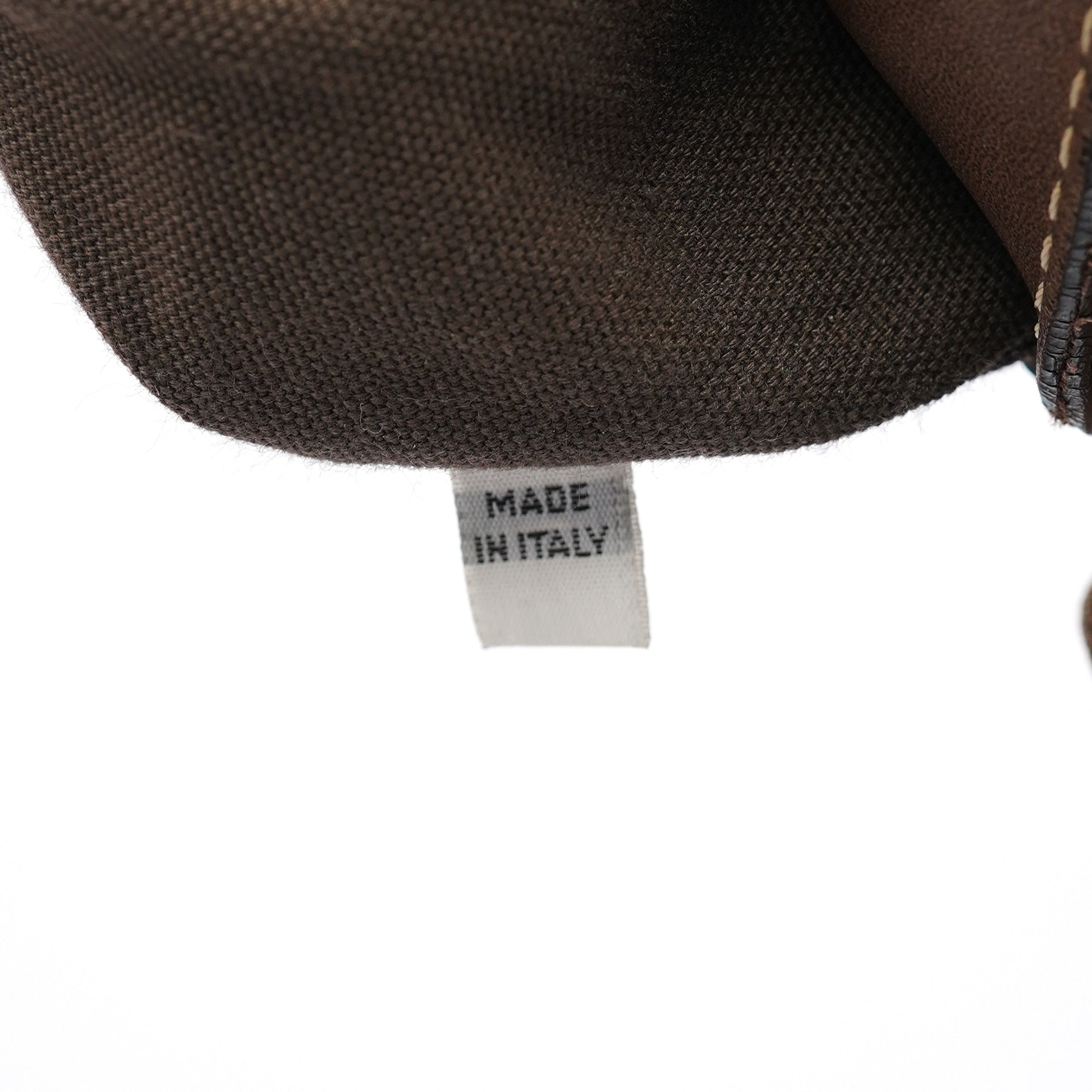 Chloe Brown Canvas Polkadot Hobo Shoulder Bag