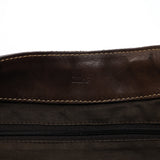 Chloe Brown Canvas Polkadot Hobo Shoulder Bag