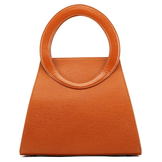 Chloe Brown Epi Leather Ribbon Top Handle 2-Way Bag