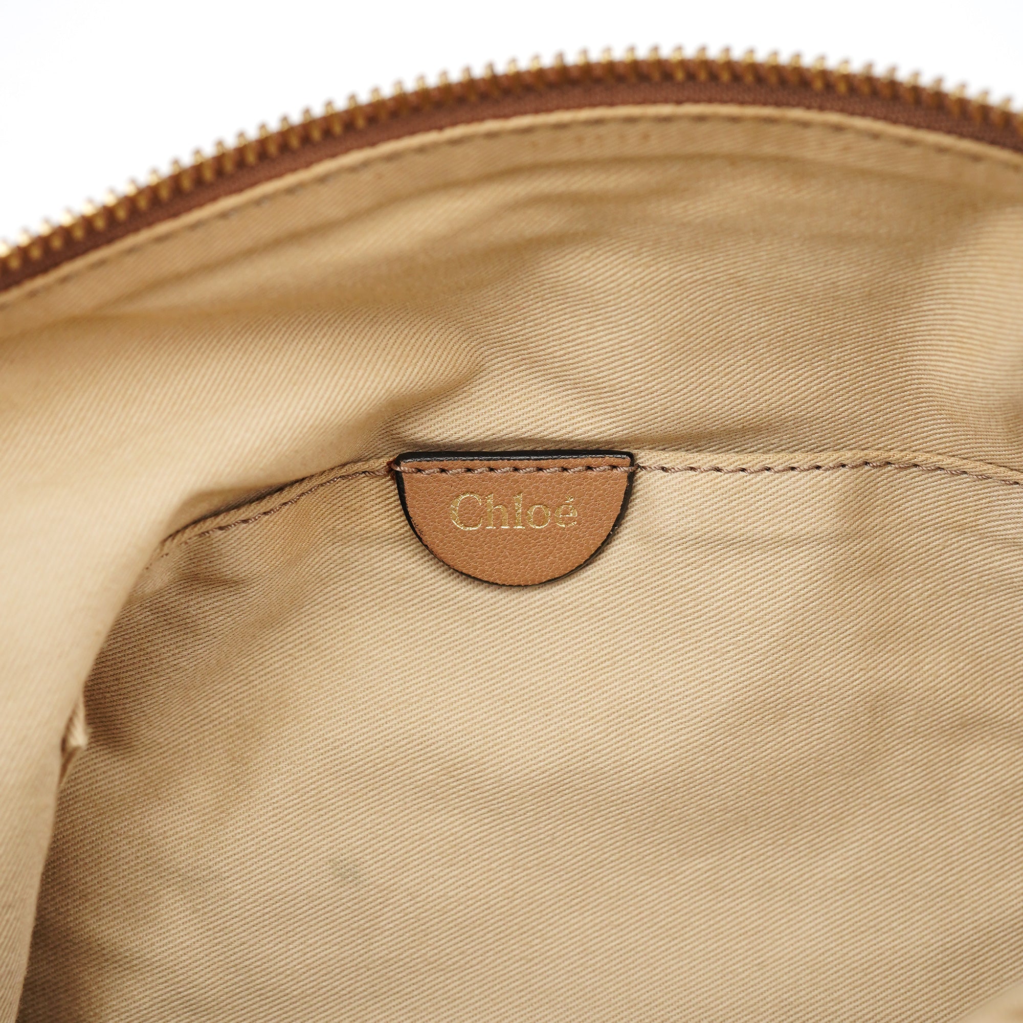 Chloé Sac porté épaule Marcie en cuir marron et gris