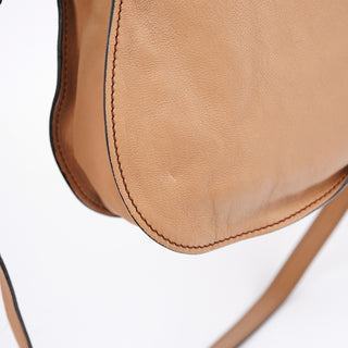 Chloe Brown Grey Leather Marcie Shoulder Bag