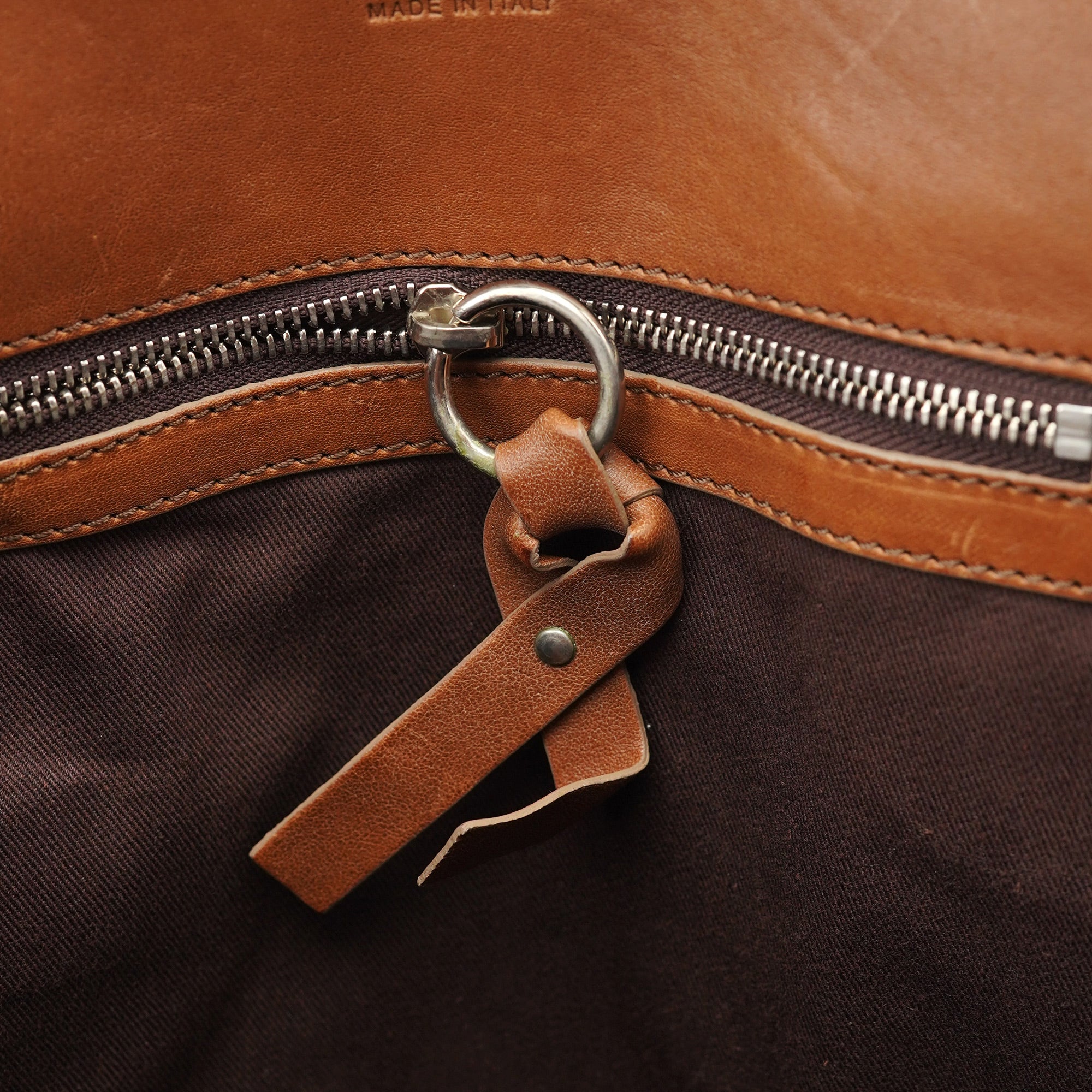 Chloé Sac cabas deux portés en cuir d'agneau marron