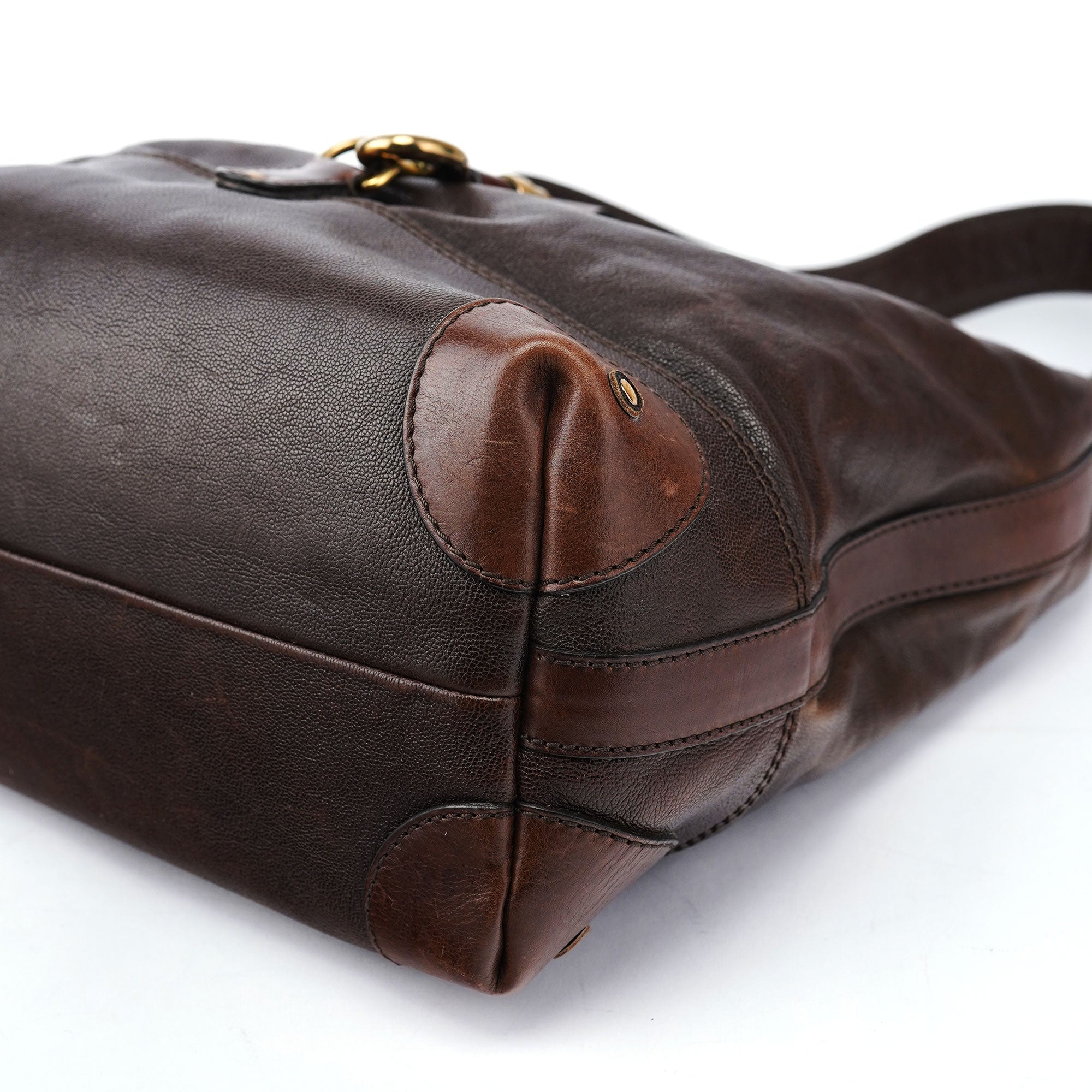 Chloé Brown Lambskin Kerala Shoulder Bag