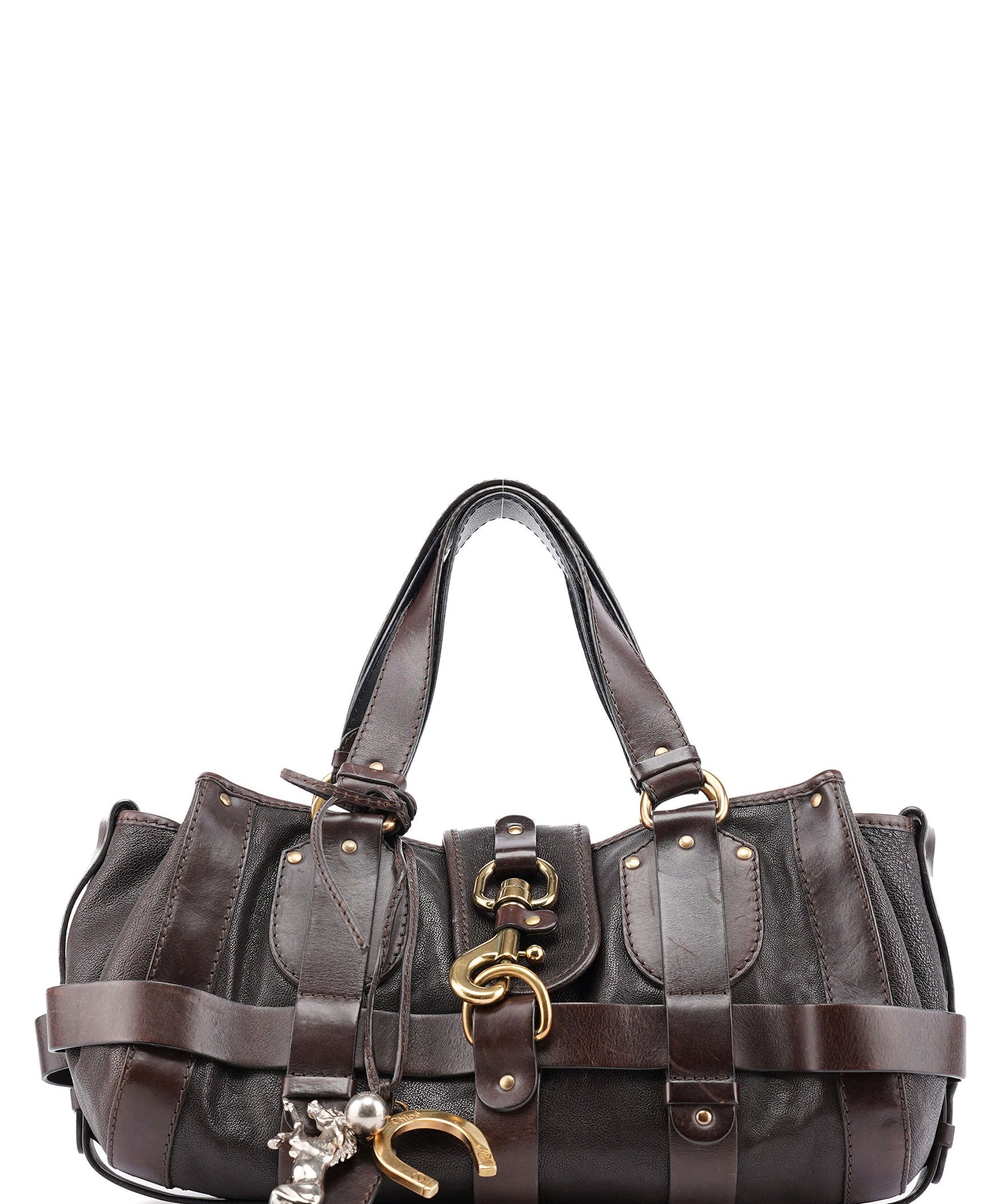 Chloé Brown Lambskin Kerala Shoulder Bag