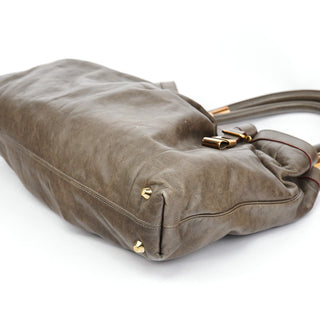 Chloé Brown Lambskin Leather Tote Bag