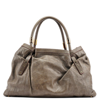 Chloé Brown Lambskin Leather Tote Bag