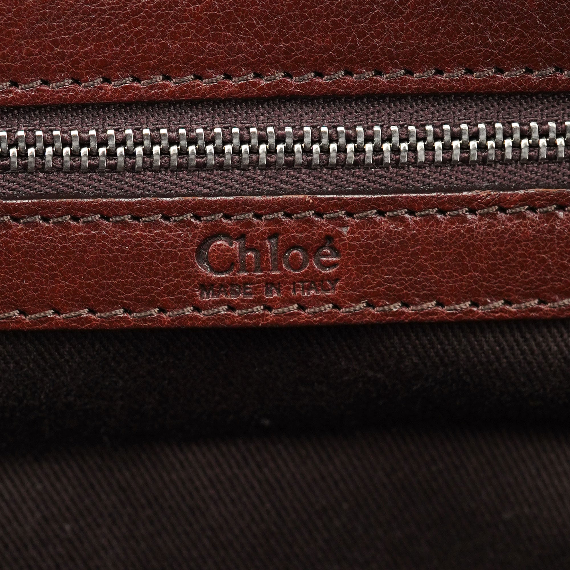 Chloé Sac cabas en cuir d'agneau marron