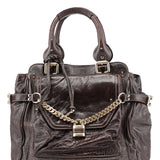 Chloé Brown Lambskin Paddington Tote Bag