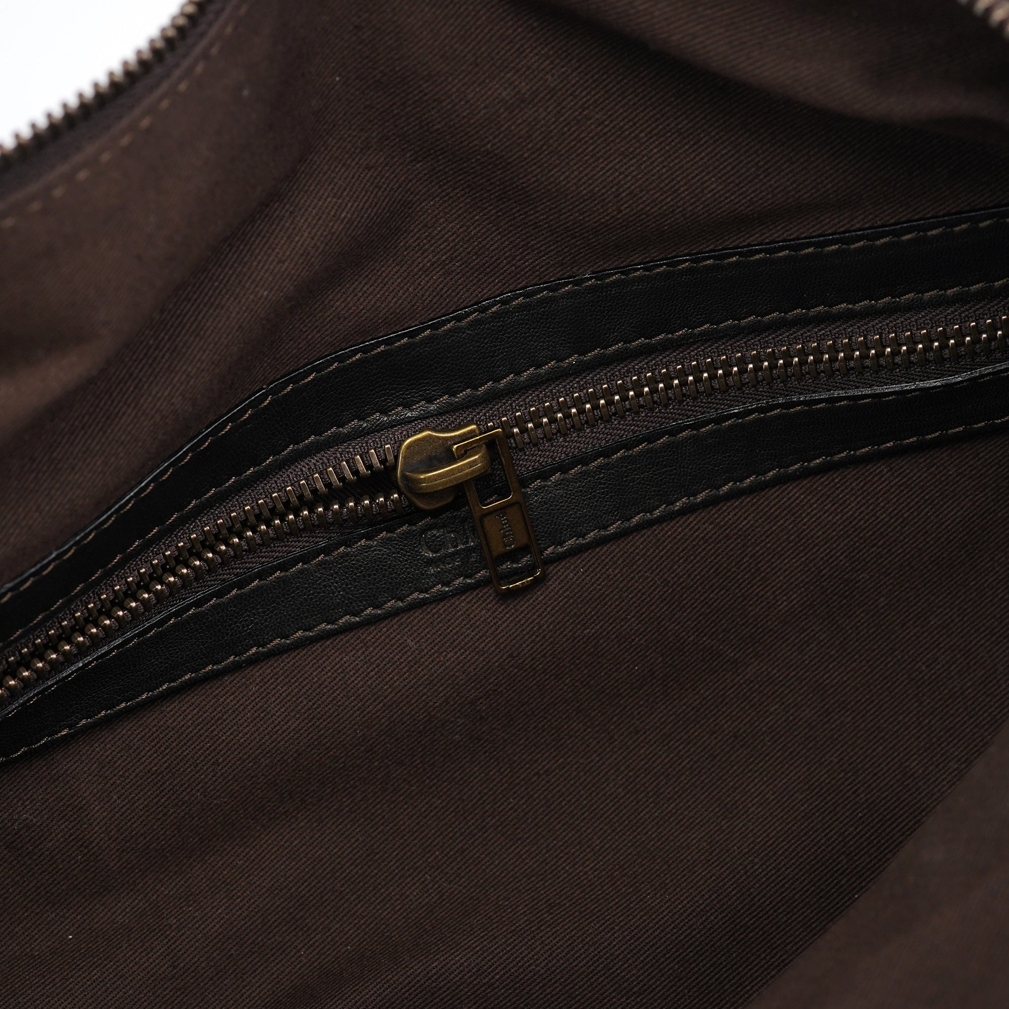 Chloe Brown Leather 2-Way Tote Bag