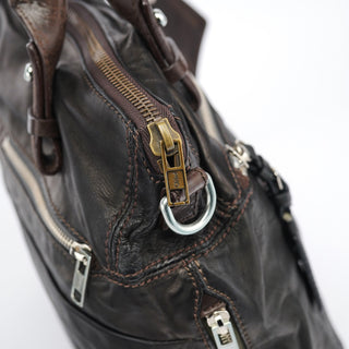 Chloe Brown Leather 2-Way Tote Bag