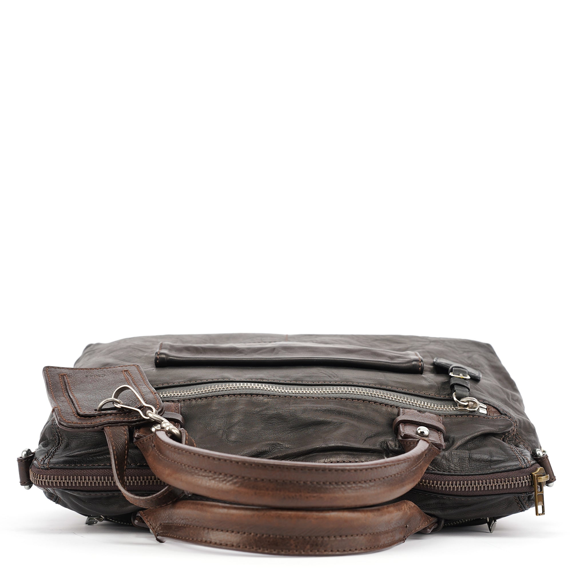 Chloe Brown Leather 2-Way Tote Bag