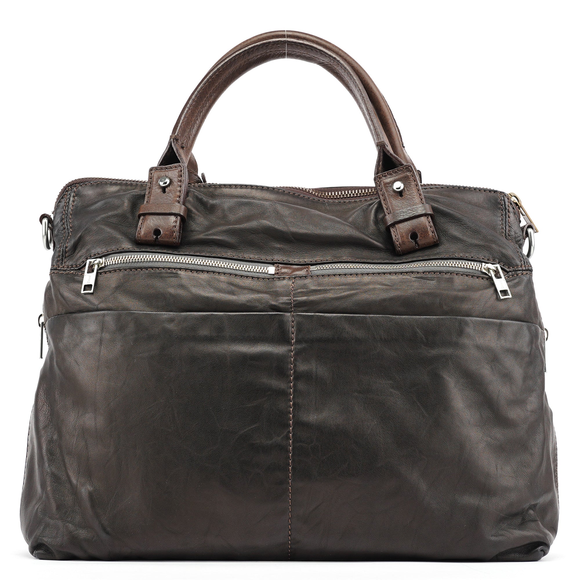 Chloe Brown Leather 2-Way Tote Bag