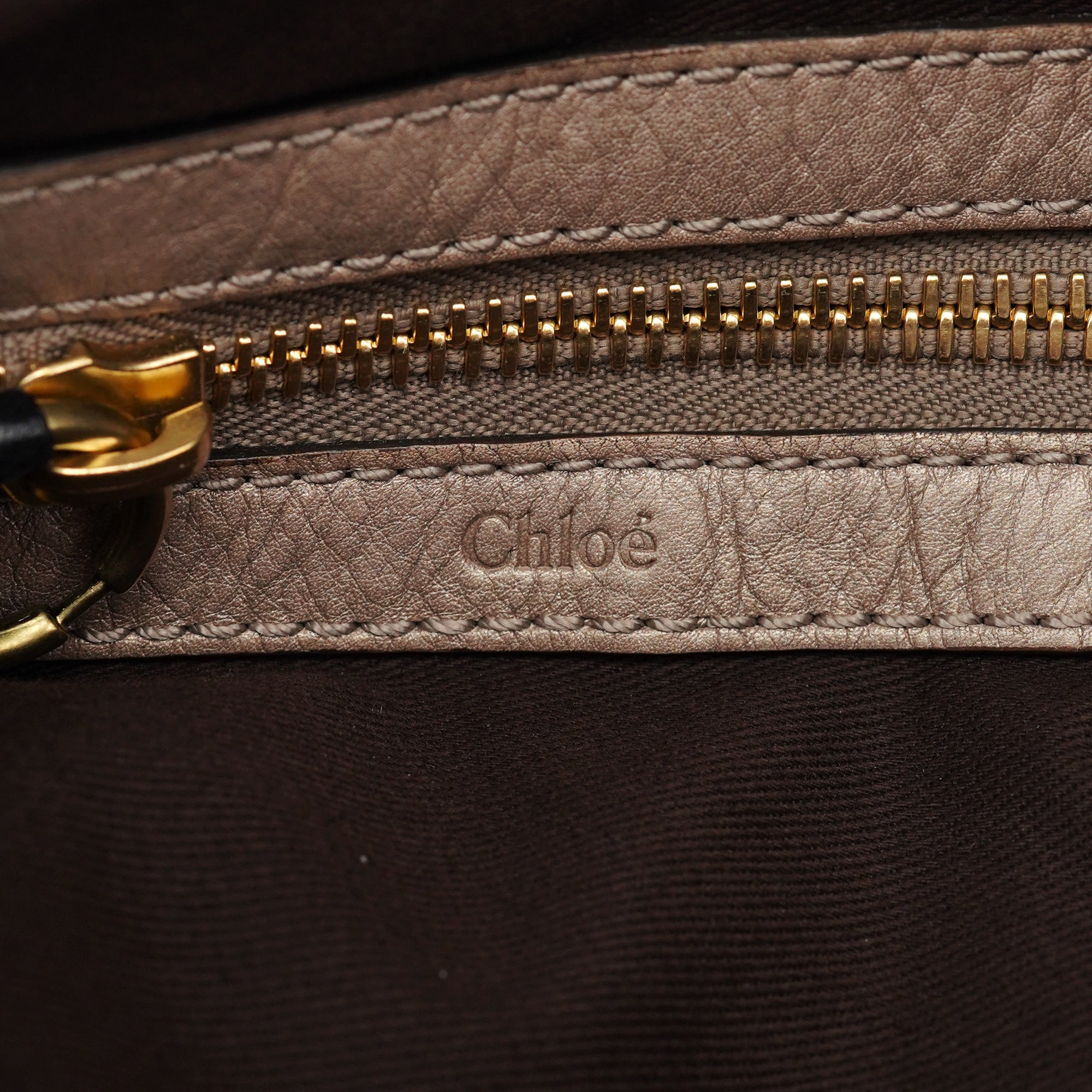 Chloé Brown Leather Bay 2-Way Bag
