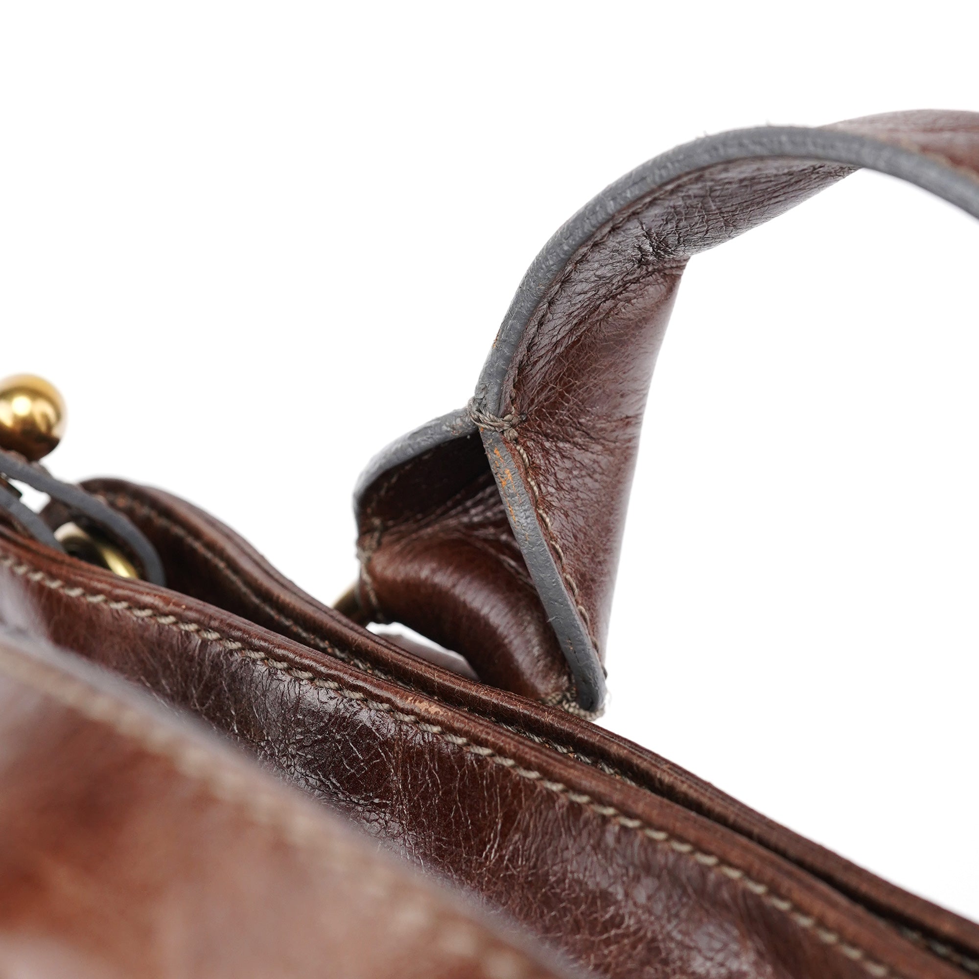 Chloé Brown Leather Bay 2-Way Bag