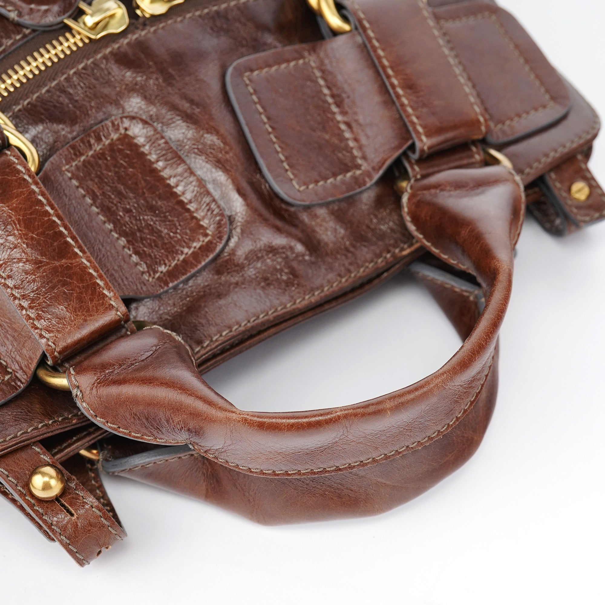 Chloé Brown Leather Bay 2-Way Bag
