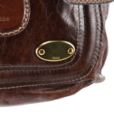 Chloé Brown Leather Bay 2-Way Bag