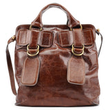 Chloé Brown Leather Bay 2-Way Bag