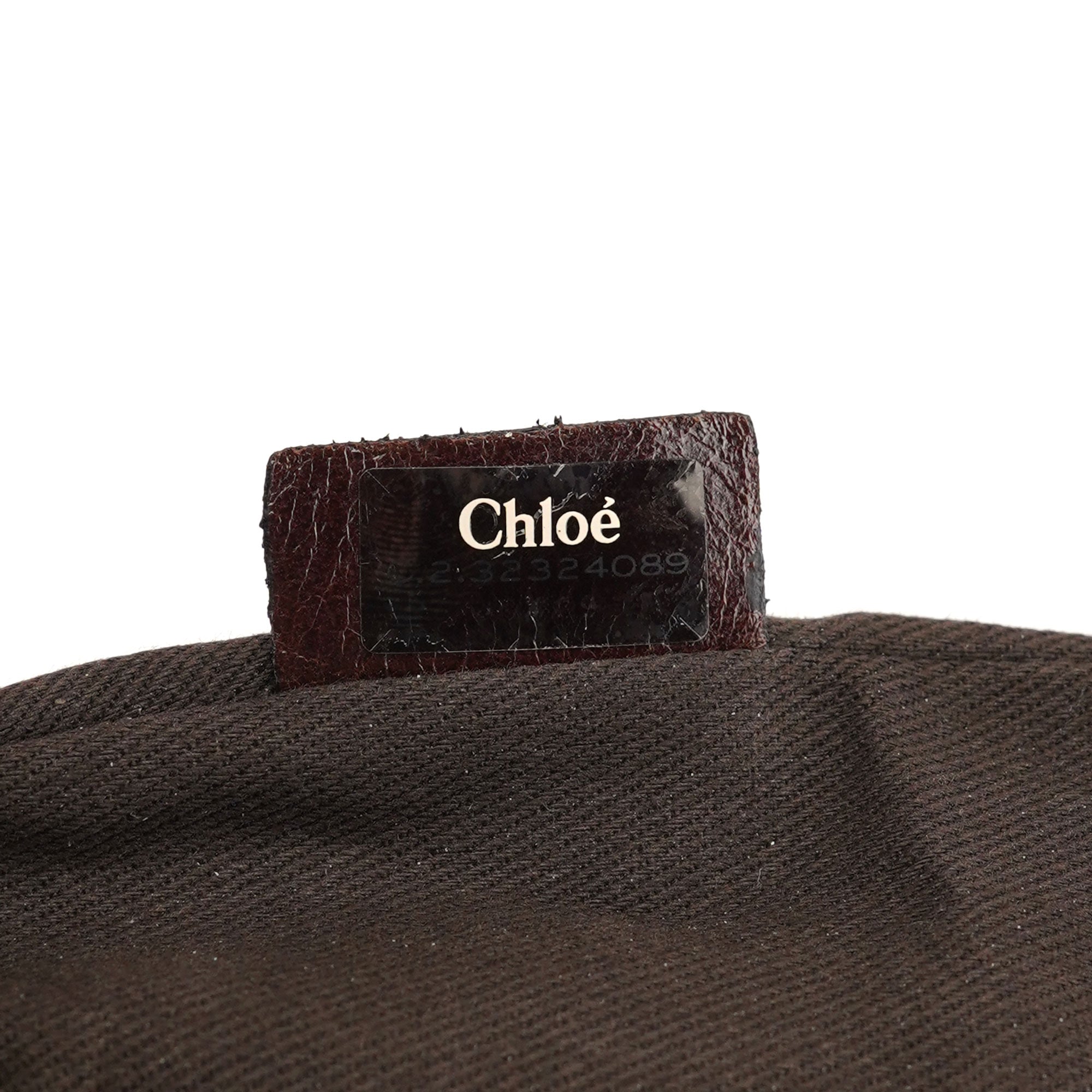 Chloe Brown Leather Bay 2-Way Tote Bag
