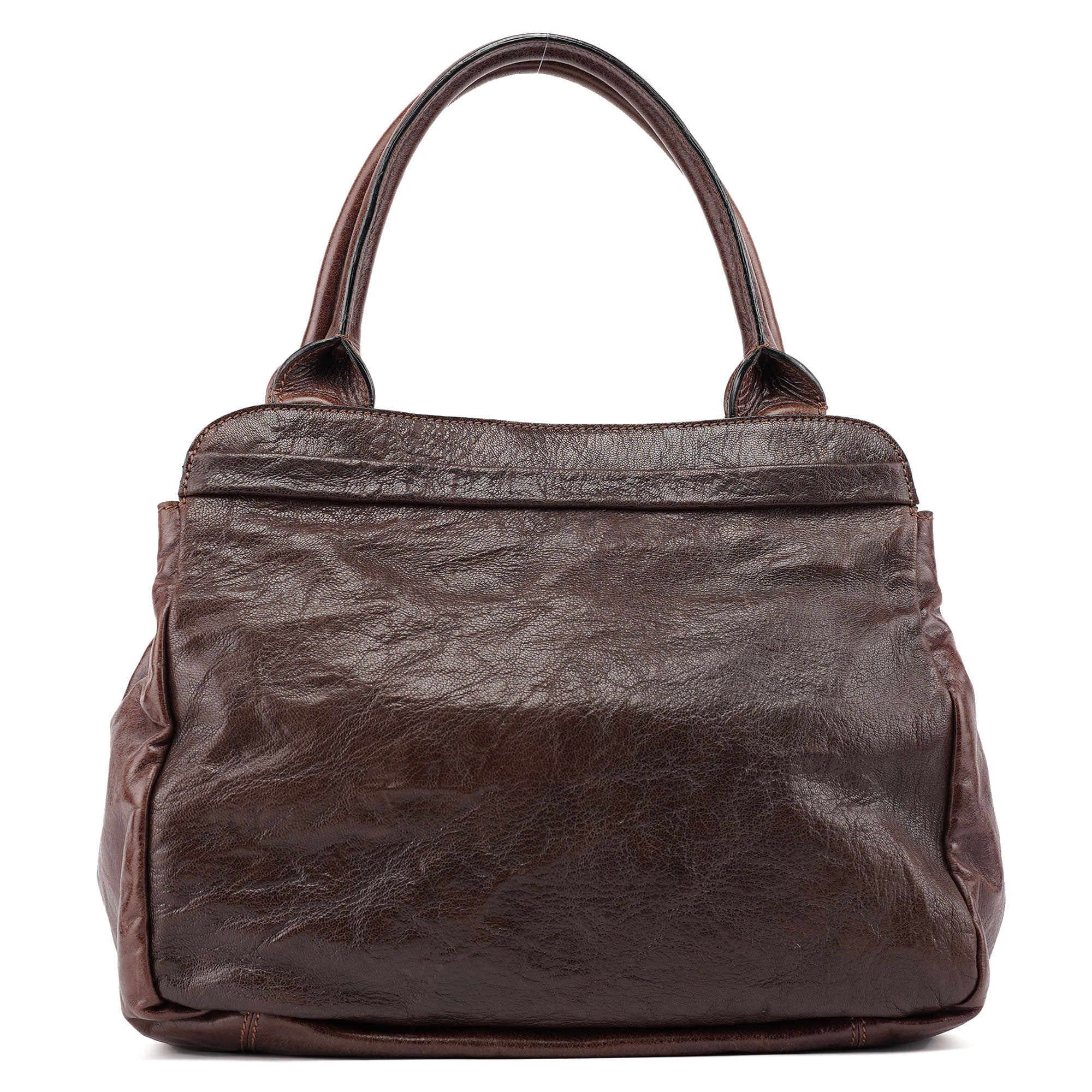 Chloe Brown Leather Bay 2-Way Tote Bag