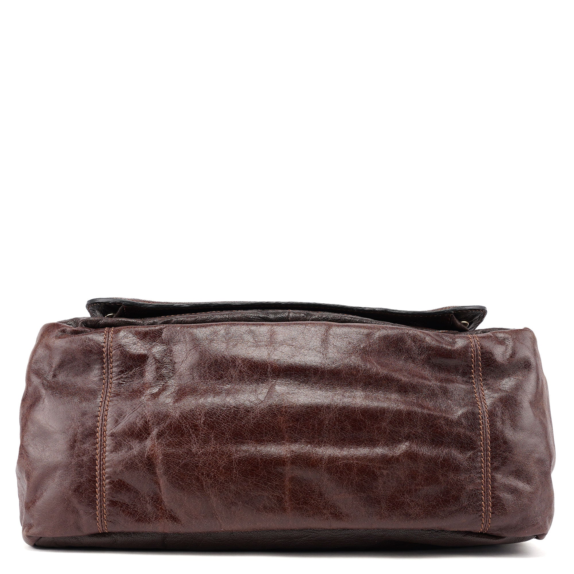 Chloe Brown Leather Bay 2-Way Tote Bag