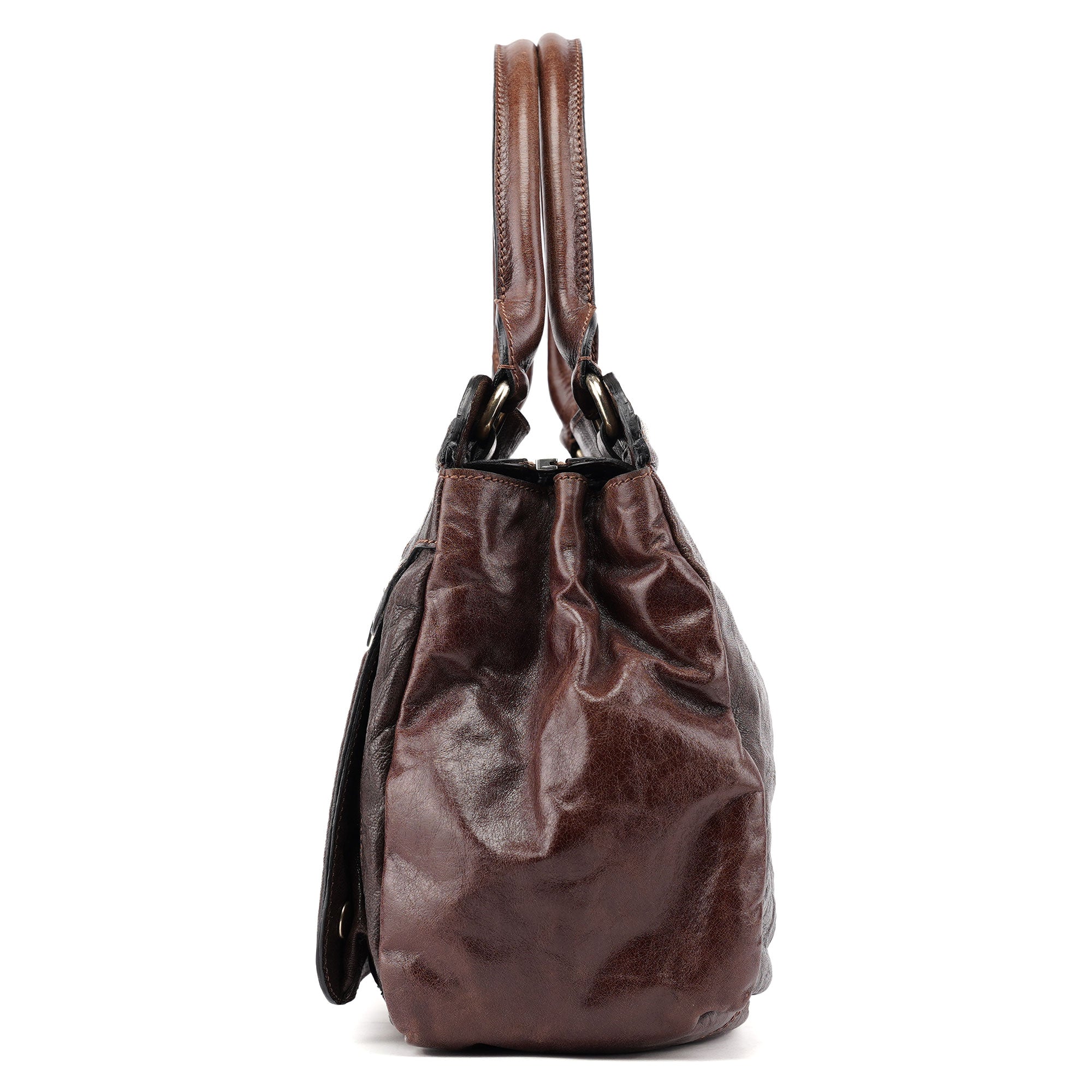 Chloe Brown Leather Bay 2-Way Tote Bag