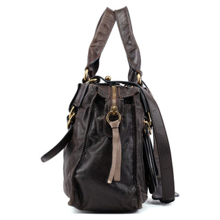 Chloe Brown Leather Bay 2-Way Tote Bag