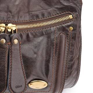 Chloé Brown Leather Bay Shoulder Bag